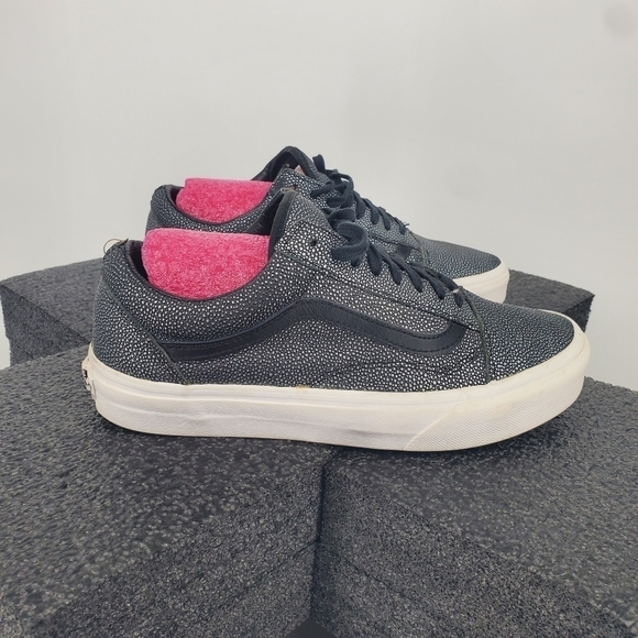 Vans Metallic Pebble Lace-up Casual Sneakers Gray Silver Men 7 Women 8.5 Shoes - Picture 8 of 12